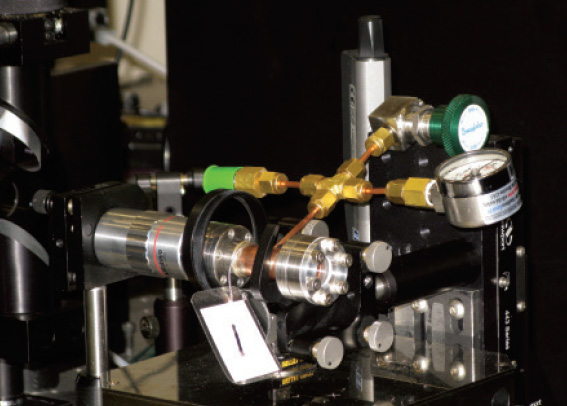 The Raman spectroscopy apparatus.