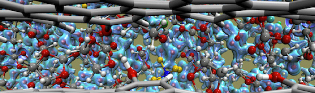 Excitation of electrons are shown in this image of a graphene-like system.