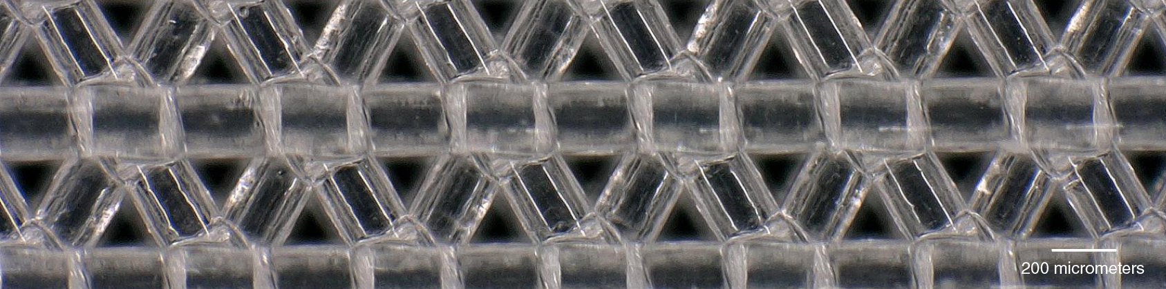A microscopic lattice structure