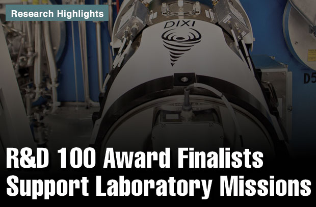 Article title: R&D 100 Award Finalists Support Laboratory Missions