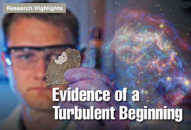 Article title: Evidence of a Turbulent Beginning
