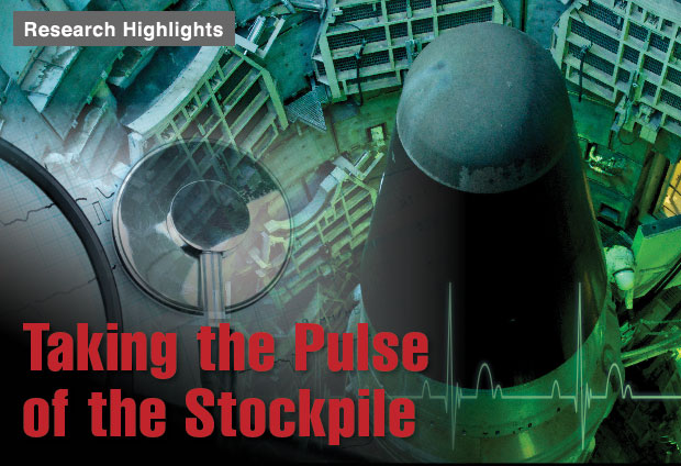 Article title: Taking the Pulse of the Stockpile