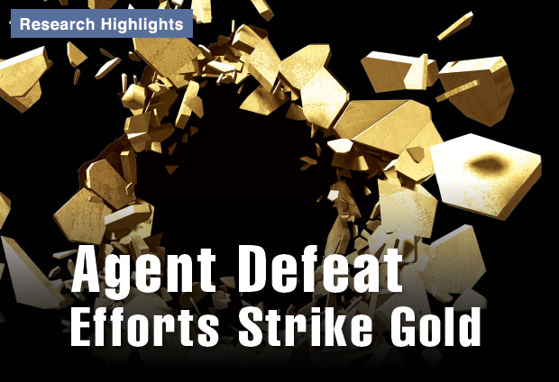 Agent Defeat Efforts Strike Gold
