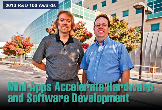 Article title: Mini-Apps Accelerate Hardware and Software Development; photo of Livermore's Mantevo Suite 1.0 development team.