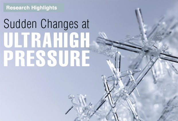 Sudden Changes at Ultrahigh Pressure